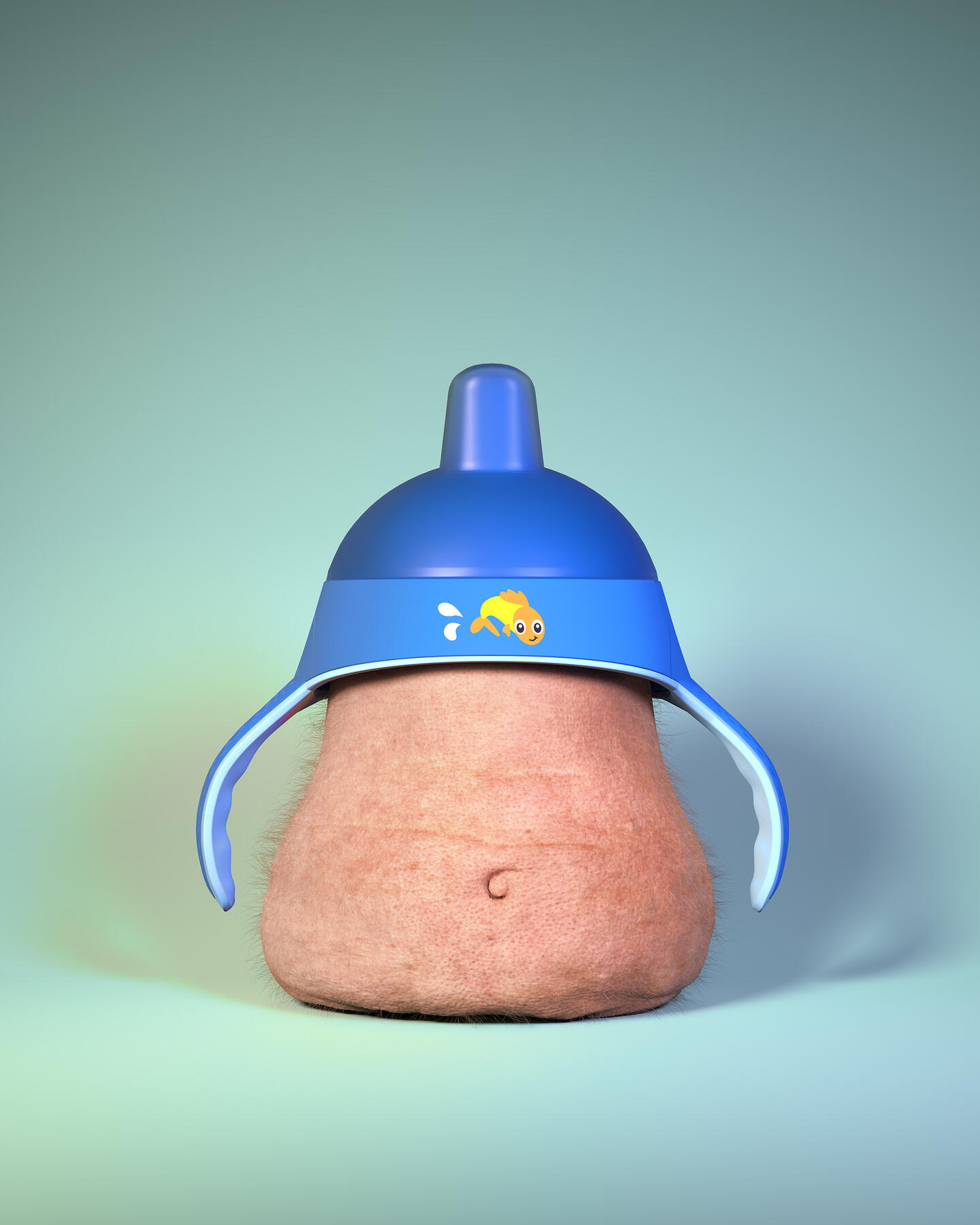 Spout cup, High-resolution digital rendering, 24 x 30 inches, 2022