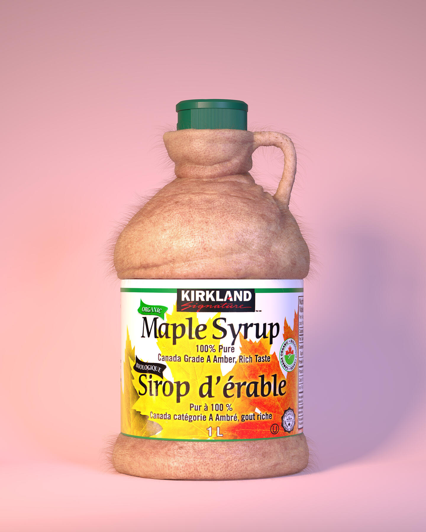 Maple syrup, High-resolution digital rendering, 24 x 30 inches, 2022